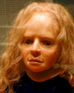 Yde Girl reconstruction, photo courtesy of mummytombs.com